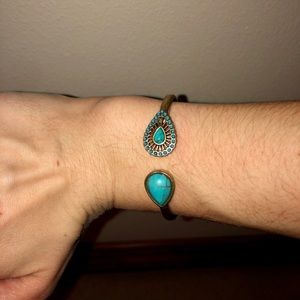 Turquoise adjustable Lucky Brand bracelet